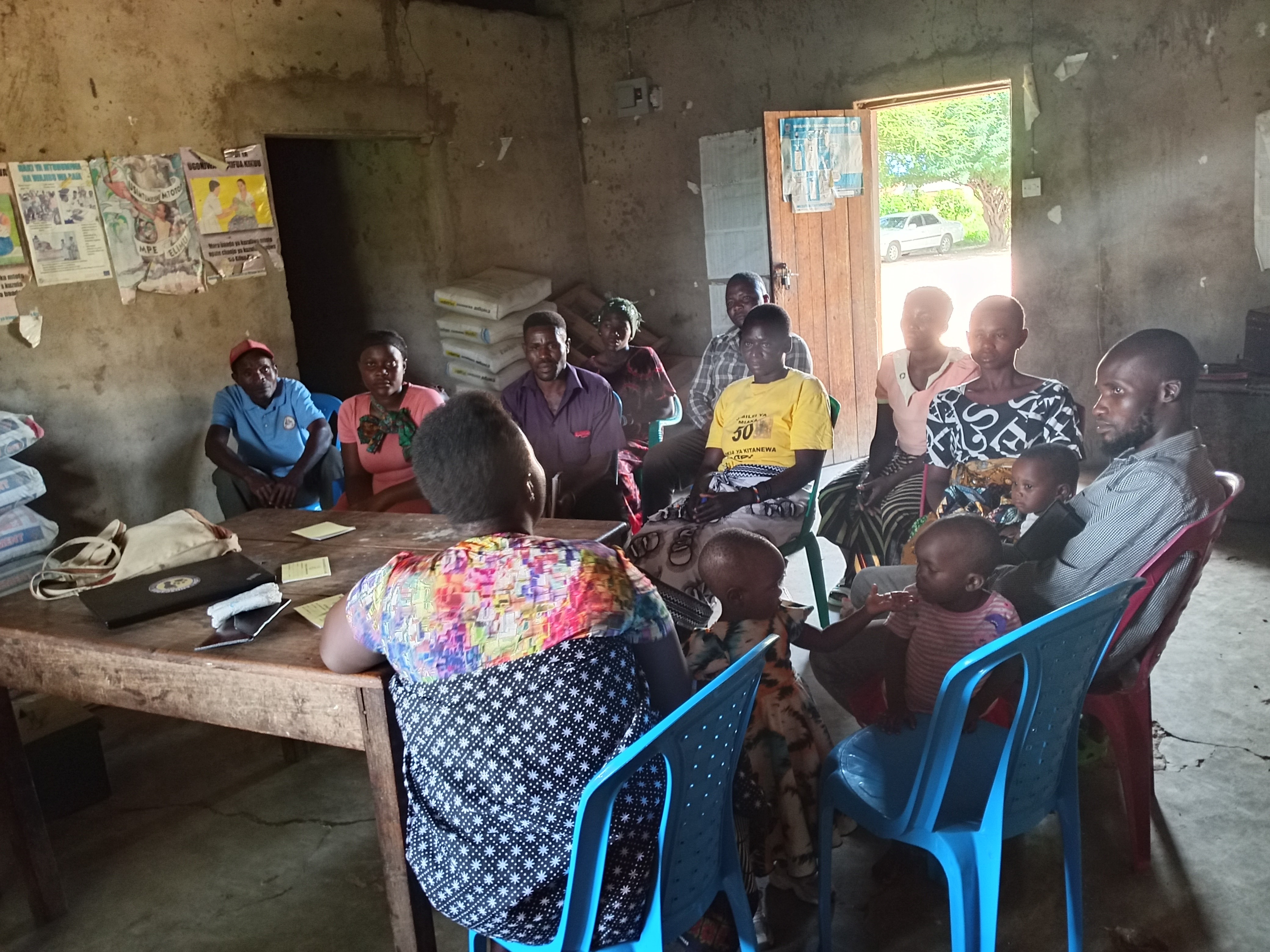 Household cooking demonstration using an improved cookstove