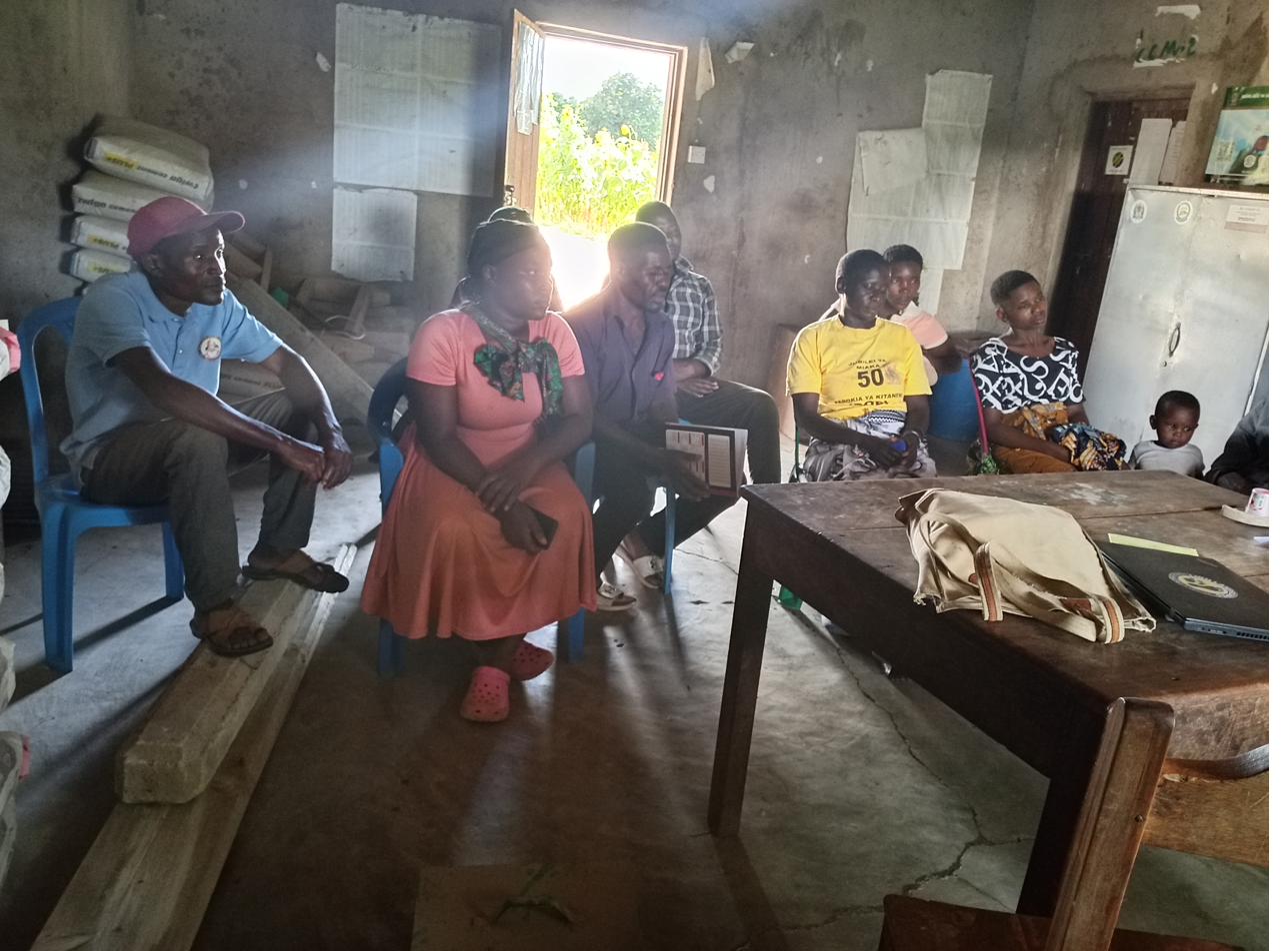 Community consultation meeting in Mapogoro village